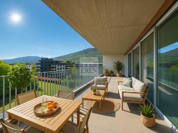Conthey, Gundis, Wallis - Terrasse