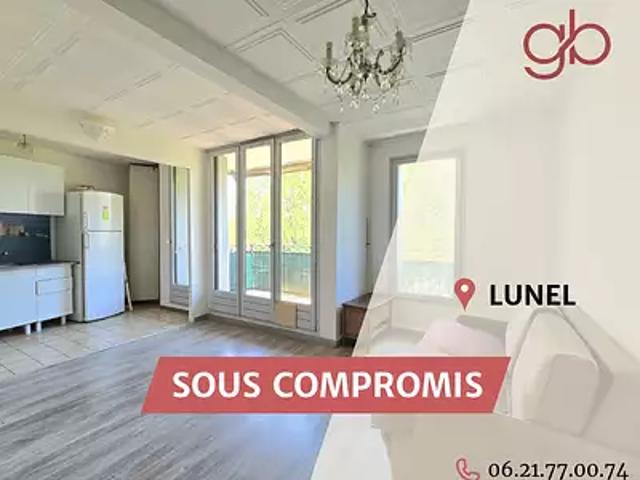 Lunel 34400 Achat / Vente appartement 2 pièces t2 au dernier étage