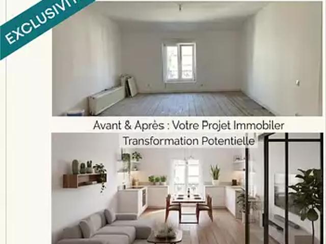 Lunéville 54300 Achat / Vente appartement 3 pièces t3