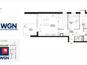 Nowe 3 pokojowe mieszkanie 67,58 m2 z balkonem w Lublinie
