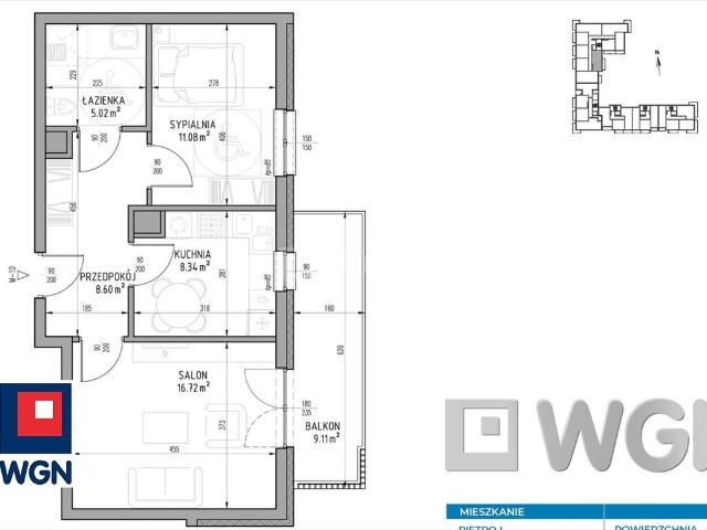 Polecam nowoczesne 2 pokojowe mieszkanie 49,76 m² z oddzielną kuchnią w Lublinie