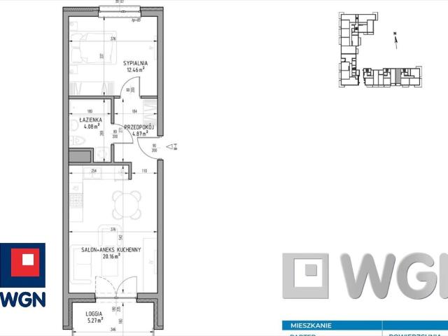 Nowoczesne 2 pokojowe mieszkanie z balkonem 41,57 m² w Lublinie