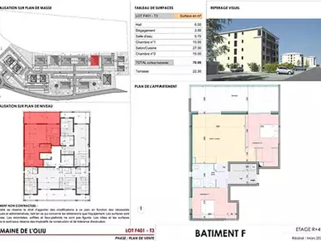 Lucciana 20290 Achat / Vente appartement 3 pièces t3 au dernier étage