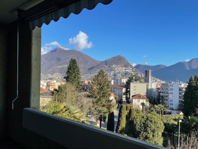 Lugano 4,5 Zi. + Studio Wohnung mit freiem Blick