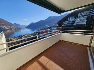 Lugano Paradiso, affitto 2.5 vista lago