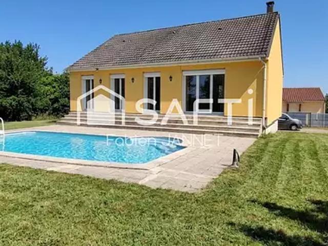 Lugny 71260 Achat / Vente maison 8 pièces t8 piscine terrasse