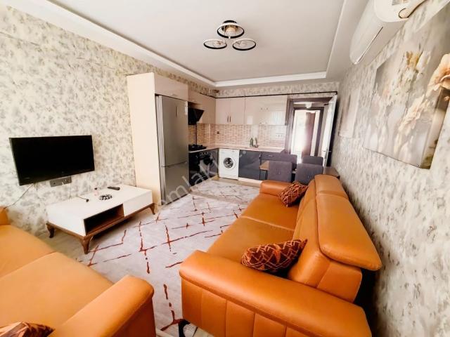 Lüks Eşyalı Bahçeli Doğalgazlı Kiralık 1+1 Daire