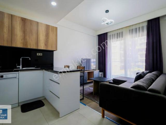 Lüks Site İçerisin'de Eşyalı, Havuz Cepheli, 1+1 Daire