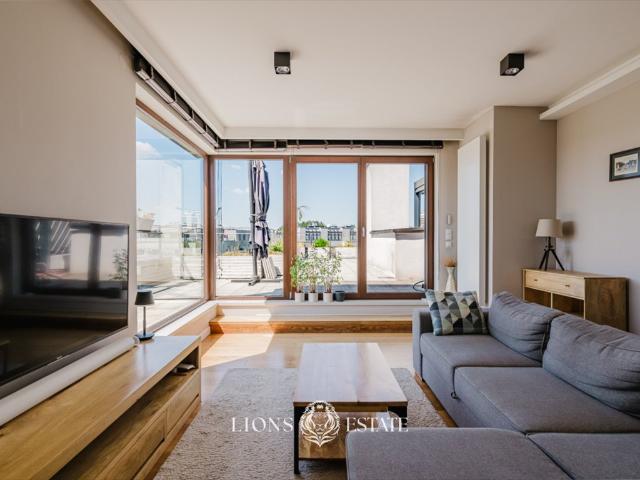 Luksusowy penthouse 3 pok. z tarasem i garażem w Wilanowie