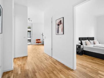 Luxus 2BR Apartment FRITZ I Balcony I next to Mercedes I Stuttgart I Kitchen I Home Office, Boblingen Amsterdam Apartments for Rent
