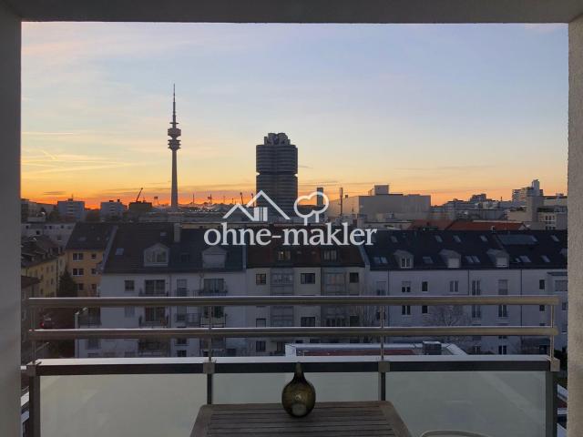 Luxus über den Dächern von München: stylisch möblierte 2 Zi Whg