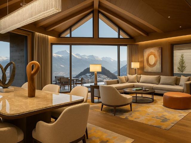 Luxuriöses 4 Schlafzimmer Chalet zu verkaufen Crans Montana, Wallis