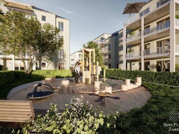 Am Bach, Frankfurt - Balkon, Aufzug