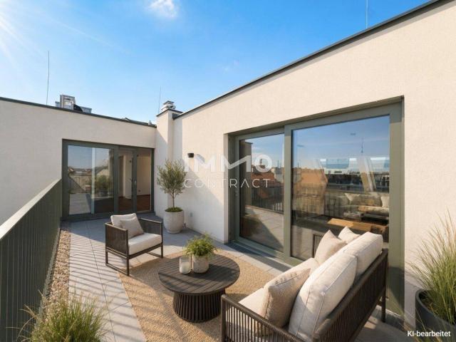 Luxus auf zwei Ebenen: Großzügige 3 Zimmer Maisonette mit hofseitiger Terrasse & U Bahn Nähe