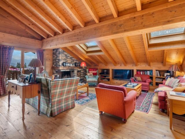 Luxus Doppelhaus Penthouse mit Ski in/Ski Out Zugang in Plans Mayens