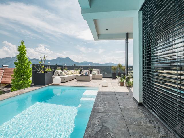 Luxus Doppelhaushälfte in Panoramalage über Mondsee