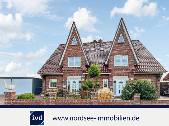 Luxus Kapitänshaus mit Meerblick mit Doppel Garage in bester Deichlage