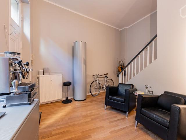 Luxus Loft Townhouse, am Rosenthaler Platz. Designer Einrichtung. Renoviert, Berlin Amsterdam Apartments for Rent
