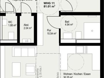 Etagenwohnung kaufen in Pliensauvorstadt - Heizung