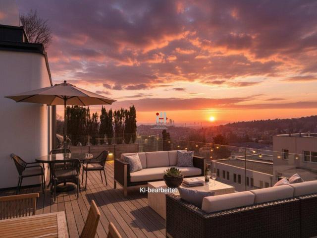 Luxus Penthouse in 1190 Wien: Skyline mit 263m², 6 Zimmer, 4 Balkone, 3 Garagen, Erstbezug!