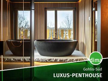 LUXUS PENTHOUSE mit erstklassiger Teilmöblierung, Sauna, Klimaanlage, Kamin, EBK, Tiefgarage u.v.m
