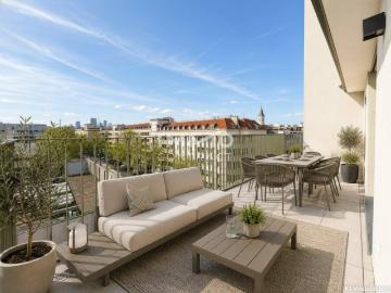 Luxus pur: Exklusiver 4 Zimmer Dachgeschoß Erstbezug mit Terrasse und Klimaanlage