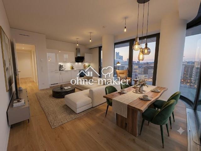 Luxuriöse 4 Zimmer Wohnung im Grand Tower Deutschlands höchstem Wohnturm