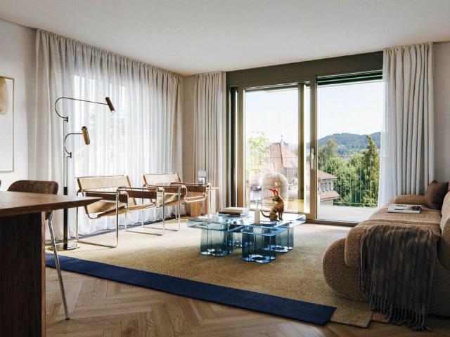 Luxuriöse Erdgeschosswohnung im Zentrum von St. Gallen