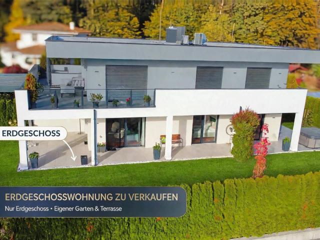 Luxuriöse Erdgeschoss Wohnung 95,05 m² mit Garten 369,25 m² Whirpool, Sauna & Carport in ILZ