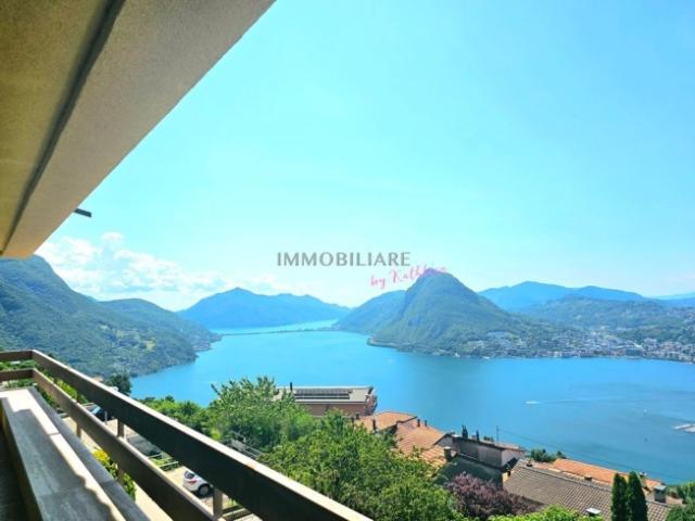 Luxuriöse Ferienwohnung mit Panorama Seeblick über Lugano | Appartamento di lusso con vista panoramica su Lugano – Monte Brè / Aldesago