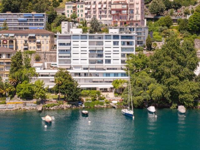 Luxuriöse Wohnung an der ersten Linie des Sees in Montreux – exklusiv bei
