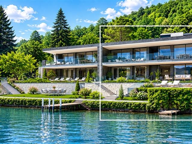 Luxuriöse Twin Villa am Seeufer in Lugano mit privatem Dock