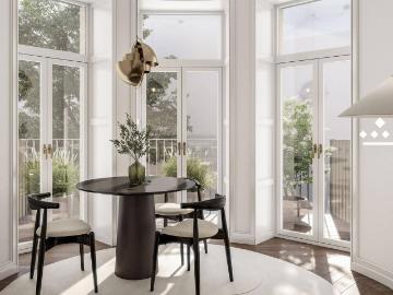 Luxuriöses Apartment mit Balkon in den ruhigen Innenhof