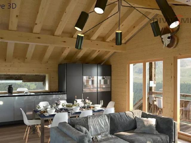 5,5 Zimmer Chalet auf Plan, Panoramablick