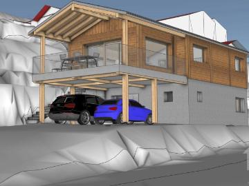 Villa for sale in Wallis - Parkplatz
