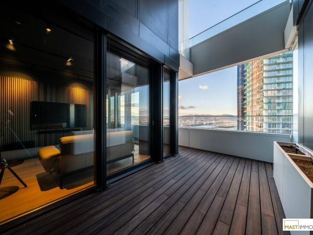 Luxuriöses Highrise Apartment im 40. Stock – rund 87 m² Nutzfläche – Panoramablick über Donau & Kahlenberg | DANUBEFLATS