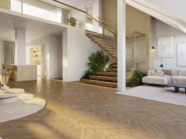 Sky Loft Exklusives Innenstadt Penthouse auf zwei Ebenen mit privatem Liftzugang