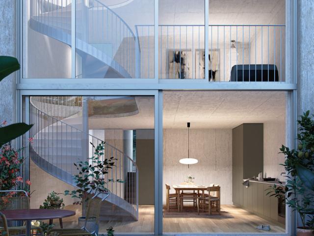 Luxuriöses Townhouse Wohnen mit atemberaubendem Atrium und modernem Design