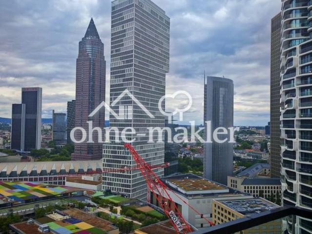 Luxuriöses Wohnen über den Dächern von Frankfurt: Exklusives Apartment im 23. OG des EDEN Tower