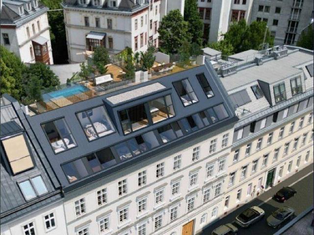 Luxuriöses Wohnen mit Sonnenterrasse in 1050 Wien – Ruhe, Stil & Natur kombiniert | Fußbodenheizung & Kühlung
