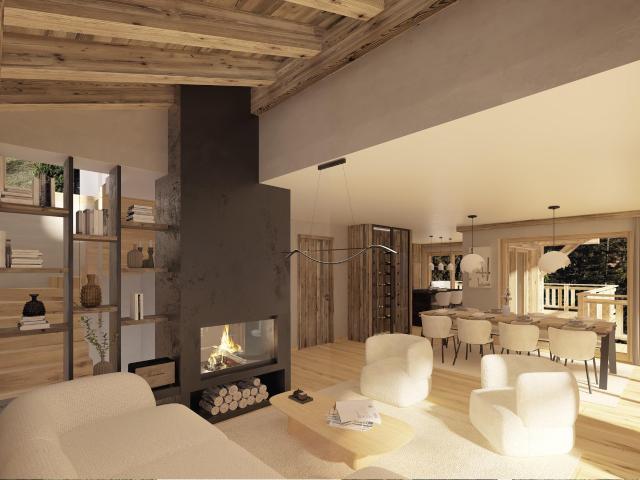 Luxuriöses 5.5 Zimmer Chalet in Crans Montana Off Plan mit Baubewilligung