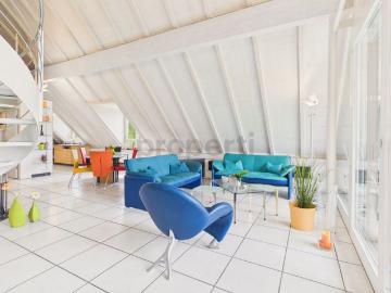 Luxurious 3.5 room penthouse apartment with lake view in Uster