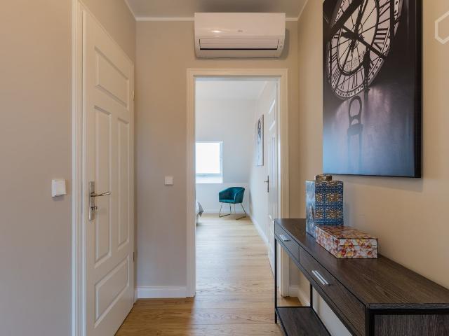 Luxurious 2 room Penthouse apartment with large balcony and airconditioning in Berlin Lichtenberg 360° tour, Berlin Amsterdam Apartments for Rent