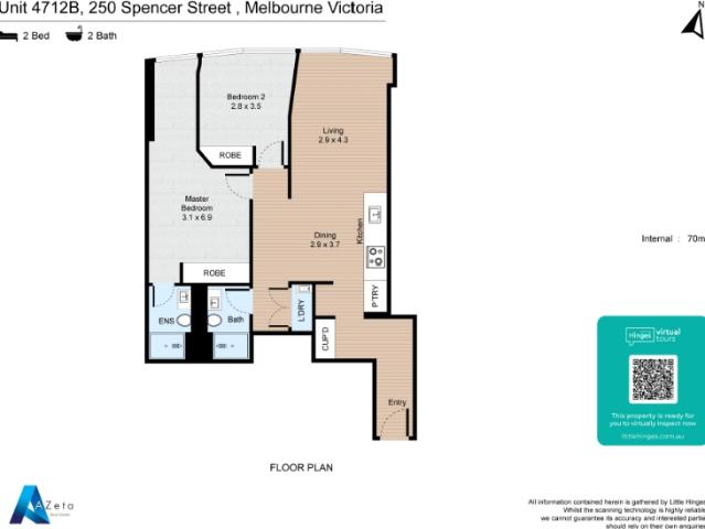 LUXURIOUS 2B/2B APARTMENT FOR LEASE WITHIN WALKING DISTANCE TO SOUTHERN CROSS STATION