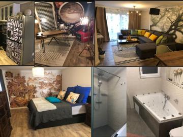 Luxurious and artistic furnished 3 room apartment with wellness in Aidlingen, only 8 km away from Böblingen city center