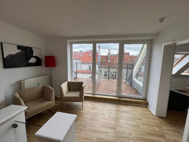 Luxurious duplex loft with terrace facing south, Berlin Amsterdam Apartments for Rent