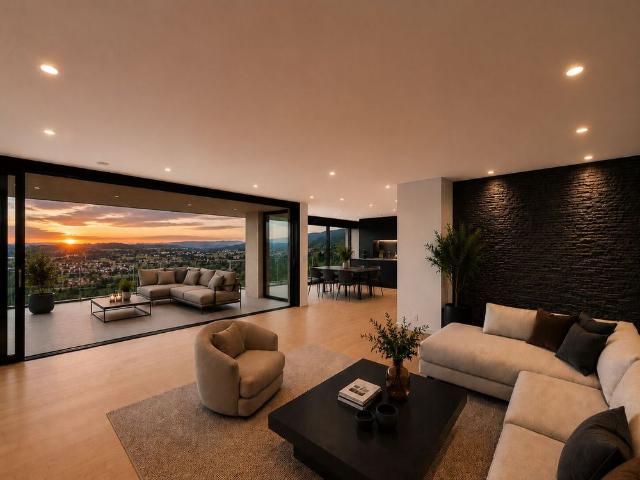 Luxurious new construction attic apartment with fantastic lake view