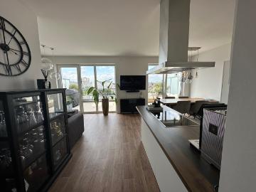Luxurious penthouse with view over the roofs of Düsseldorf