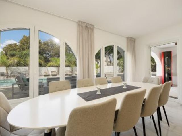Luxury 6 bedroom duplex villa with private heated pool and sea views in Andasol, Marbella East