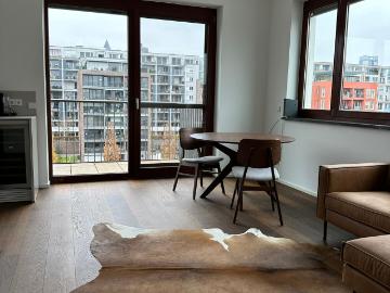 Luxury Apartment with River and Skyline View